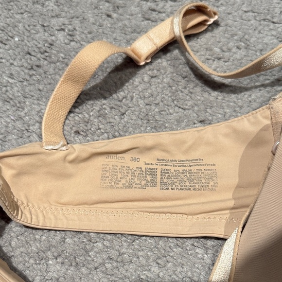 Auden Light Beige Seamless Nursing Bra - Picture 2 of 5
